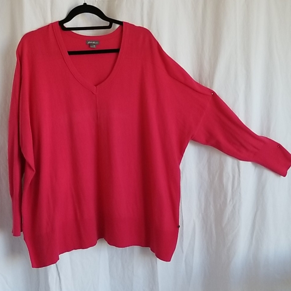 Eddie Bauer Sweaters - Eddie bauer 1x fuschi oversize sweater
